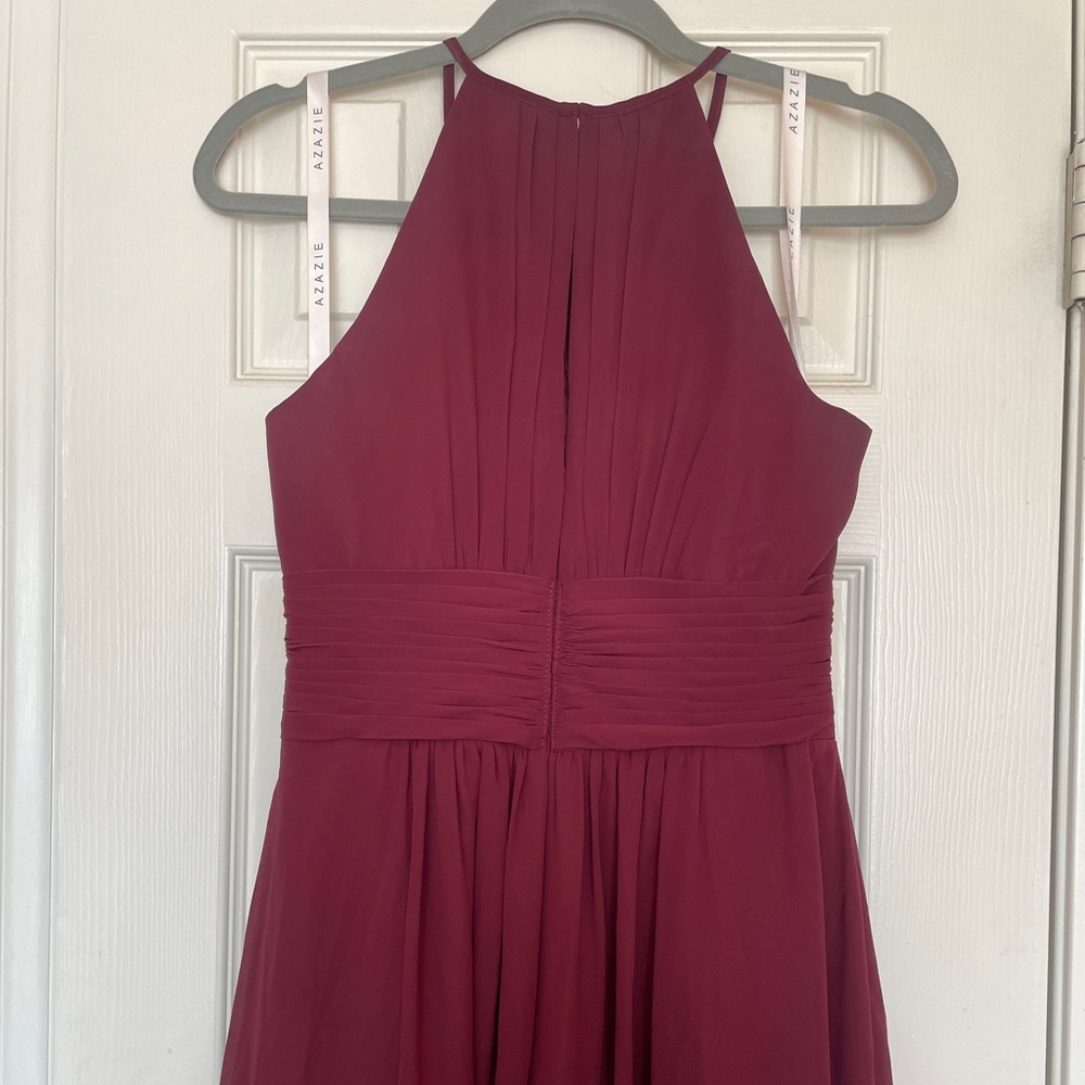 Azazie Bridesmaids Dress in Cabernet Wine Burgundy - Picture 9 of 9